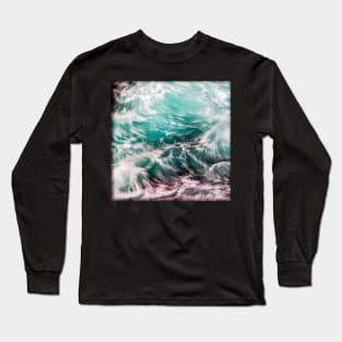 Colourful Ocean Waves Long Sleeve T-Shirt